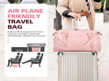 Waterproof Travel Duffle Bag with Trolley Sleeve Pink V1237-ZY-818-067
