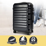 Olympus Noctis Suitcase 24in Hard Shell ABSPC - Stygian Black LUG-03D-24-BK