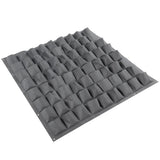 Indoor Outdoor 72 Pockets Garden Vertical Wall Hanging Planter Plant Growing Bags Gray V1294-YM0901-3111200137311