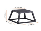 Plyometric Jump Box, 12 Inch Plyo Box, Steel Plyometric Platform and Jumping Agility Box, Anti-Slip V952-TXTD12YCGTHSPEBZRV0