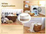 Cotton Woven Basket with Handles, 15.7" x 13" Large Cotton Rope Woven Storage Basket for Organizing, V1369-AZ3-W-08589