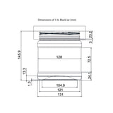 10x 1.5L Wide Mouth Plastic Jars and Lids Black - Empty Protein and Powder Tubs V238-SUPDZ-40411688829008