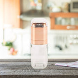 Orku Single Salt or Pepper Grinder 180ml Glass Manual Mill with Rose Gold Lid V238-SUPDZ-28247827284048