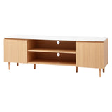 Artiss TV Cabinet Entertainment Unit Stand 180CM Pine White FURNI-C-CT04-TV180-WDWH-AB