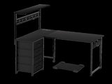 Levede Computer Desk Convertible L-shaped Study Table DH1068-BK-AU