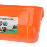 4Pcs Feed Trough Large Capacity Fence Hanging PP Plastic for Livestock Goats Pets Chicken Feeder V1294-YM0901-3111240029011