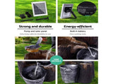 Gardeon Solar Water Feature Cascading Fountain 3-Tier Bucket LED light Bird 76CM FOUNT-3LVL-BIRD-BK