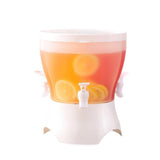 Cold Water Dispenser Jug 3-Compartment Beverage Server with Push-Button Faucs Large Capacity V1370-AZ4-09342