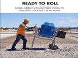 BAUMR-AG 200L Heavy-Duty Petrol Concrete Cement Mixer, 3hp 105cc Engine V219-TOLCCMBM20PA