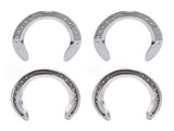 4pcs Horseshoes Aluminum Alloy Light Weight Reliable Practical Horse Riding Accessory for Racecourse V1294-YM0523-3111220079612