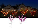 2Pcs/Set Solar Power LED Artificial Orchid Tree Lights for Garden Courtyard Lawn Decoration V1294-YM0901-3111200165811