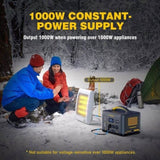 1000W 1408Wh Solar Generator 10A Black Portable Power Station V178-67020