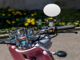 1 Pair Motorcycle Bar End Mirrors with Easy Installation for Scooters and Motorcycles V1192-AZ-W-28366