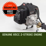BAUMR-AG 65cc 7in1 Long Reach Garden Multi-tool, Pole Saw, Hedge & Line Trimmer, Brush Cutter, 12" V219-PLTL71BMRA7C2