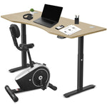 Lifespan Fitness Cyclestation 3 Exercise Bike with ErgoDesk Automatic Standing Desk 180cm in V420-LFEX-CLSTN3-D