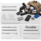 Green Ultra-Light Men's Crossbody Bag - PU Water-Resistant Sling Bag with Multi-Compartment Storage, V888-ELOSUNG56148-2