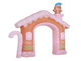 Jingle Jollys Christmas Inflatable Gingerbread Man Candy 3.2M Illuminated Decorations XMAS-INF-DOOR-GINGER-10FT