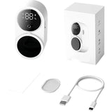 Toothbrush Cleaner & Toothbrush Holder, Cleaning and Air Drying, LED Smart Screen, Rechargeable Wall V1192-AZ-W-2835