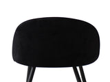 Levede 2x Dining Chairs Kitchen Cafe Black CH1037-2-BK