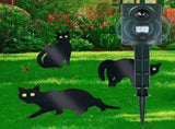 Ultrasonic Animal Deterrent Solar Powered Waterproof Outdoor Training Aid for Garden Yard Dark V1189-LC-RY-00010