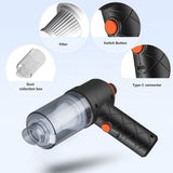 Highly Recommended Handheld Car Vacuum Cleaner 120W Powerful Suction Small Car Vacuum Cleaner Mini V1192-AZ-W-29368