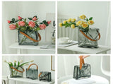 Handbag Vase Original Color Glass Vase Fish Tank Glass Vase Handmade Vase V1294-YM0716-230130LD04-2