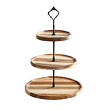 Wood Dessert Stand Rack Environmental Simple Vintage Wooden Dessert Display Tray Stand for Dessert V1294-YM0626-3118220331613