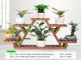 Upgraded Thick Wood Indoor Plant Stand with Flower Planter Shelves V767-ZJJ147-AU