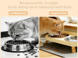 Cat Feeder Elevated Cat Feeder Dual-Bowl Cat Feeder Cat Food Bowl Cat Water V1107-135-38316