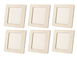 12pcs Wooden Photo Frame 7.5 X 5.5in Decorative DIY Wood Picture Frame Craft Kit for Painting Arts V1294-YM0901-3115240043211