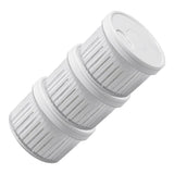Garlic Storage Box White PP Multi-Use Freezer Container for Fridge 3Pcs V1370-AZ4-08917
