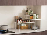 3 Tier Large Rotating Countertop Corner Storage Rack - Multifunctional Durable Mental Organizer V888-ELOSUNG55322