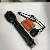 LED diving high-lumen 26650 battery professional diving V1102-124-37522-BLK-YELLOWLIGHT