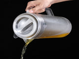 Water Pitcher PC Plastic High Temperature Resistance Frosted Kettle Mix Drinks Water Jug with Scale V1294-YM0706-3118230174811