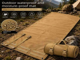 Green Waterproof Camping Ground Mat 200 x 75 cm High Density Oxford Fabric, Roll Up Portable V888-ELOSUNG58061