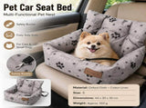 Grey Paw print pattern S Size 40x30cm Car pet bed -Oxford Linen Removable Washable Non-Slip Sofa Bed V888-ELOSUNG53913