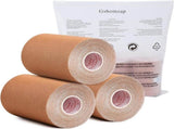 3 Pack Kinesiology Tape, 4in x 5.5yd Water Resistant Muscle Support Adhesive Sport Tape for Pain V1259-DP01-A-3128