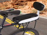 bike seat Bike Rear Seat Cushion, Comfortable, Water Resistant & Easy to Install with Wide Padded V1192-AZ-W-25389