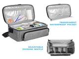 Double Layer Accessories Organizer with 2 Detachable Pouches, Large Storage Bag for V1192-AZ-W-11354