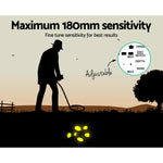 Metal Detector 180MM Deep Sensitive Waterproof Pinpointer Treasure Hunter MDETECTOR-C-2007-GC1010