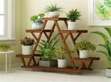 Upgraded Thick Wood Indoor Plant Stand with Flower Planter Shelves V767-ZJJ147-AU