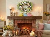 Easter Wreath for Front Door Decorations, Easter Egg Door Wreath Decorations, Spring Wreaths with V1258-DP02-WO-516