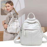 Small Backpack Purses for Women, Soft PU Leather Lightweight Bookbag Fashion Ladies Handbag Shoulder V1192-AZ-W-9897