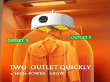 Portable Dryer, Mini Electric Foldable Dryer With Remote Control And Bag, 360 Degree Hot Air V1189-LC-RY-00322