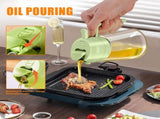 2-in-1 Olive Oil Spray & Pour Bottle 470ml Glass Dispenser for Cooking BBQ Kitchen V1258-DP02-BOL-91