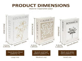 3 Pcs Fake Paper Book, Built in Compartments, Sturdy and Resistant to Pressure for Home Decor V1366-AZ2-W-15567