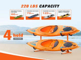 Freestanding Kayak Storage Rack, Kayak Stand for 4 Kayak Canoe Paddleboard, Heavy-duty Steel Kayak V952-DLS4G0000000D8BUTV0