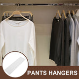 100Pcs Lightweight White Hanger Strips for Clothes Display and Secure Closet Organization, and Easy V1369-AZ3-W-16677