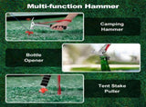 Camping Hammer 3 in 1 with Tent Stake Puller Grey, 29.5 x 11 cm V1237-ZY-818-205
