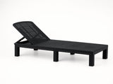 Gardeon Sun Lounge Outdoor Folding Recliner Patio Pool Beach Chair Rattan Black FSL-01-RAT-BK